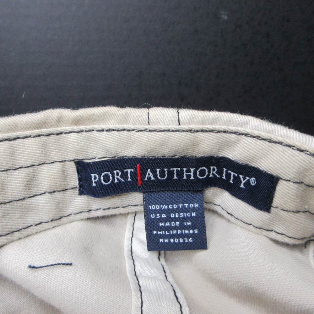Port Authority Sportsmen's Fishing Dept Service Hat Int'l Falls Beige Black Cap - Picture 7 of 7